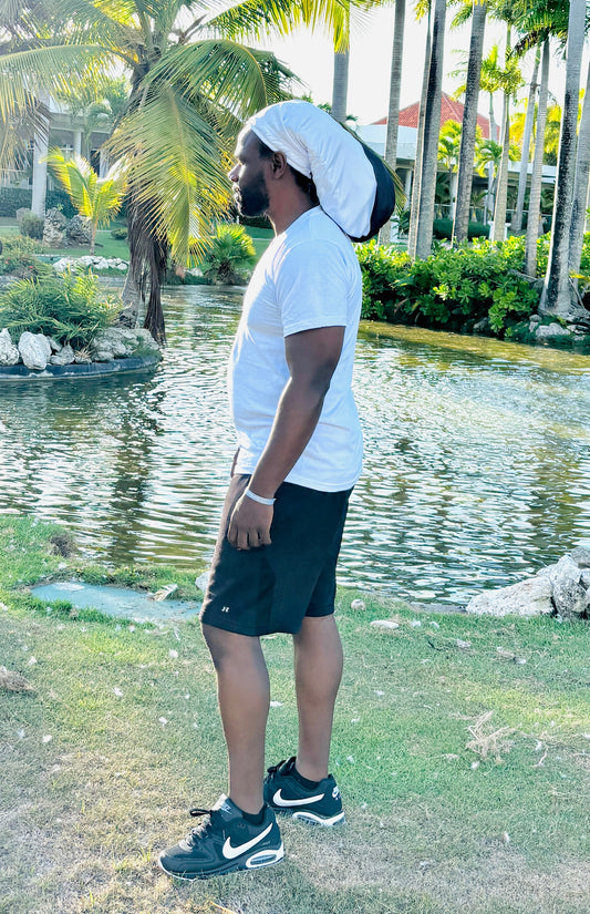 Black & White Loc Cap