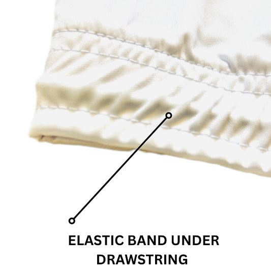 White & Gold Ankh Loc Cap