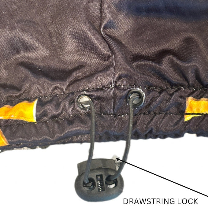 Black & Gold Ankh Loc Cap