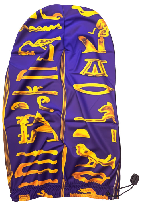 Royal Purple & Yellow Loc Cap