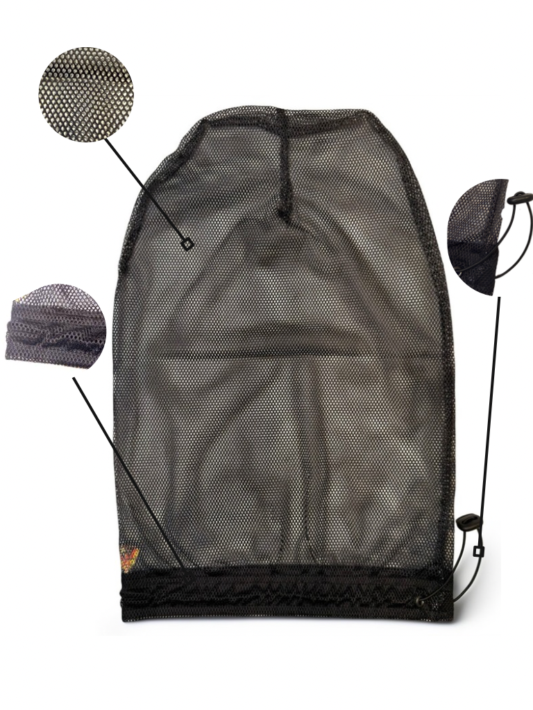 Black Mesh Loc Cap