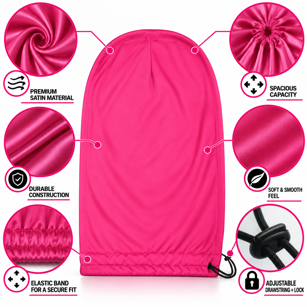 Solid Pink Loc Cap