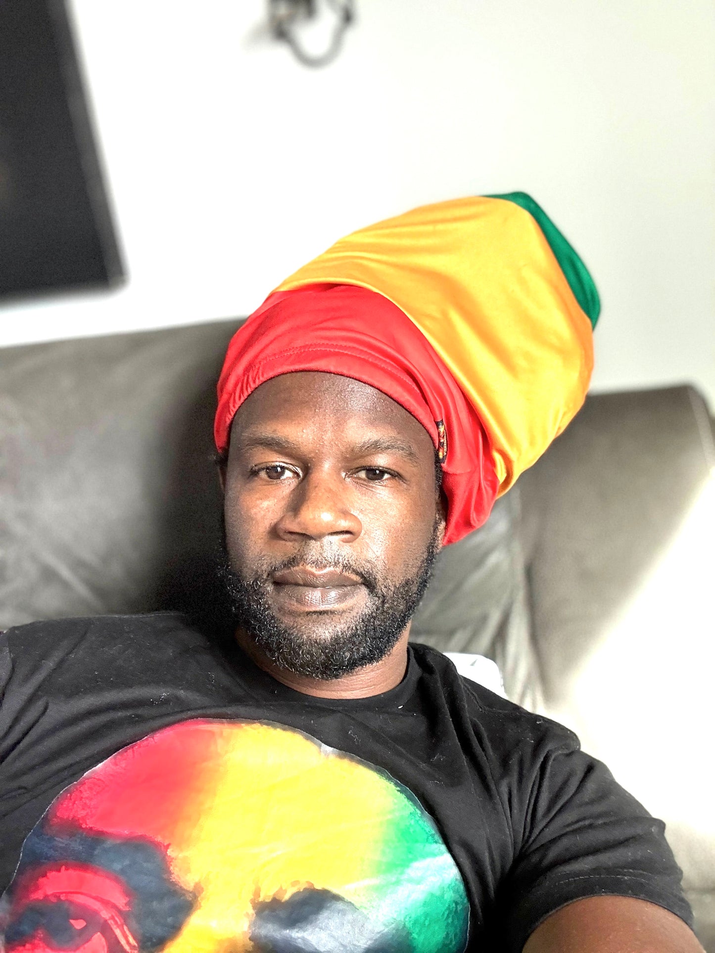Red, Gold, & Green Loc Cap