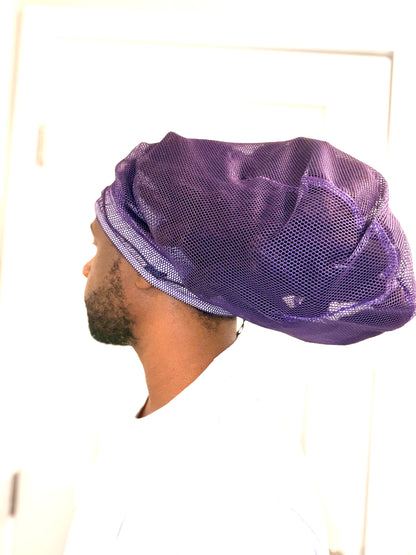 Purple Mesh Loc Cap