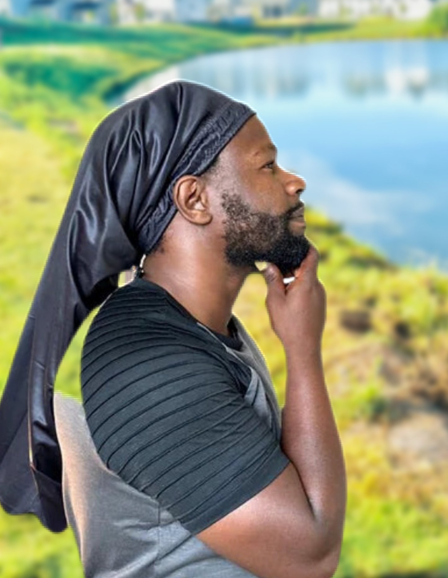 Solid Black - Extended Length Loc Cap