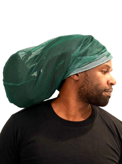 Green Mesh Loc Cap
