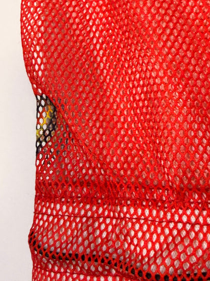 Red Mesh Loc Cap