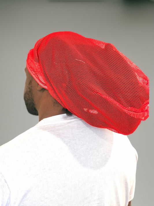 Red Mesh Loc Cap