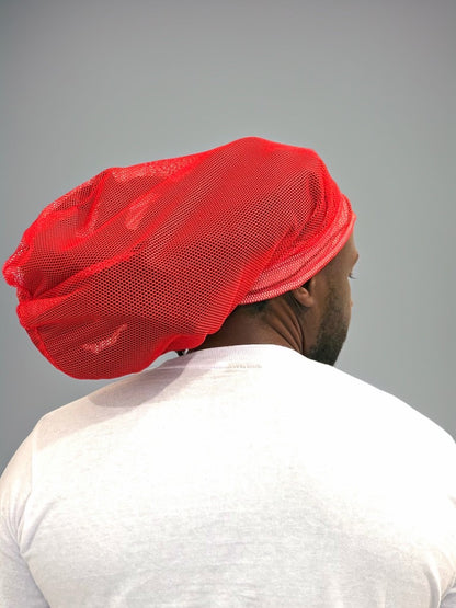 Red Mesh Loc Cap