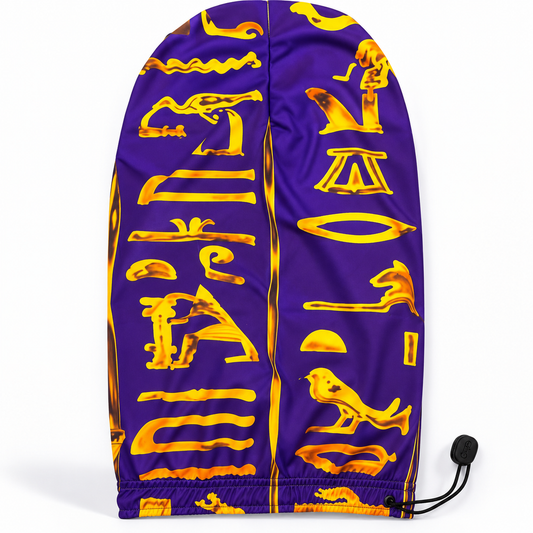 Royal Purple & Yellow Loc Cap