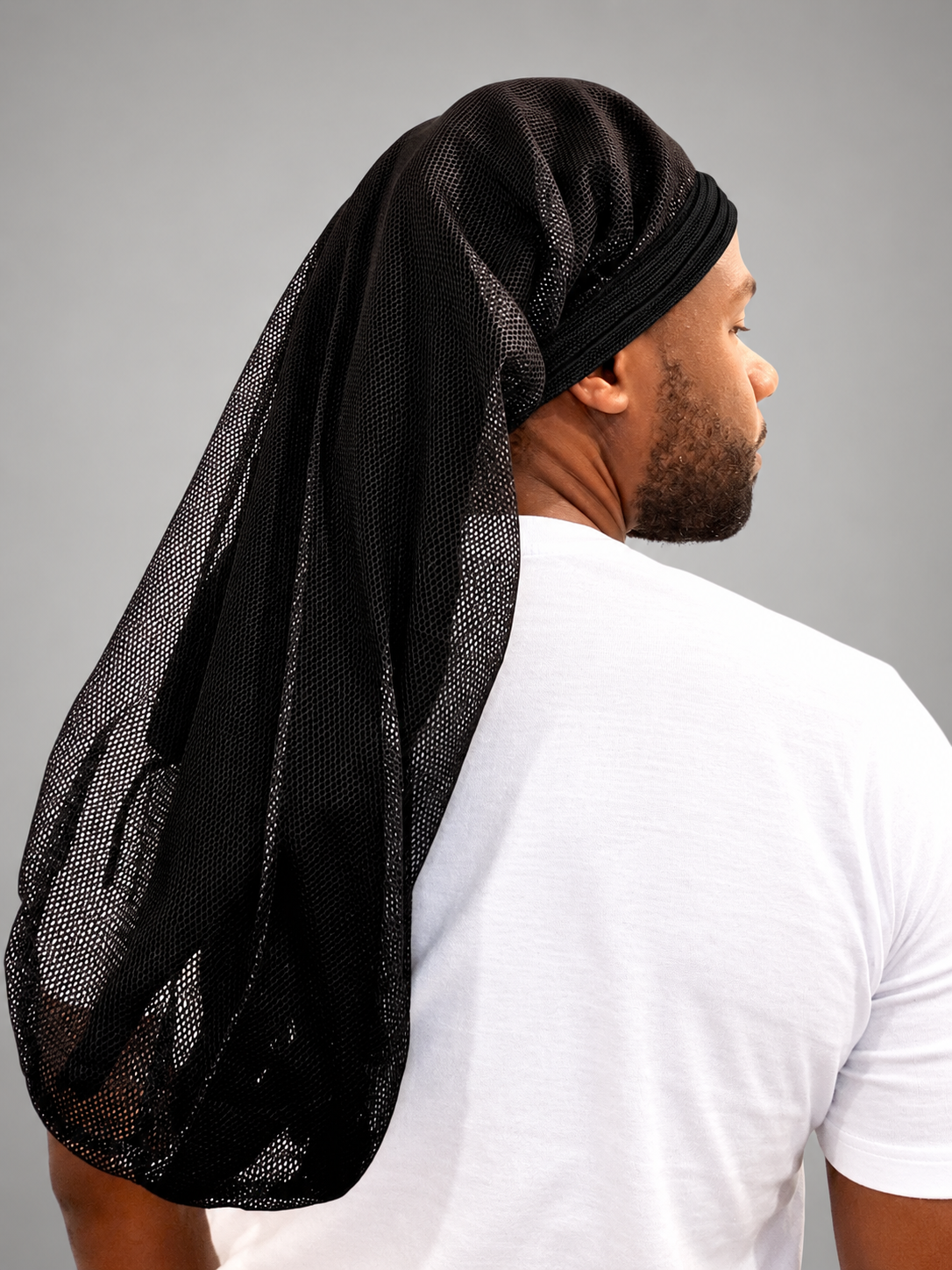 Black Mesh Loc Cap - Extended Length