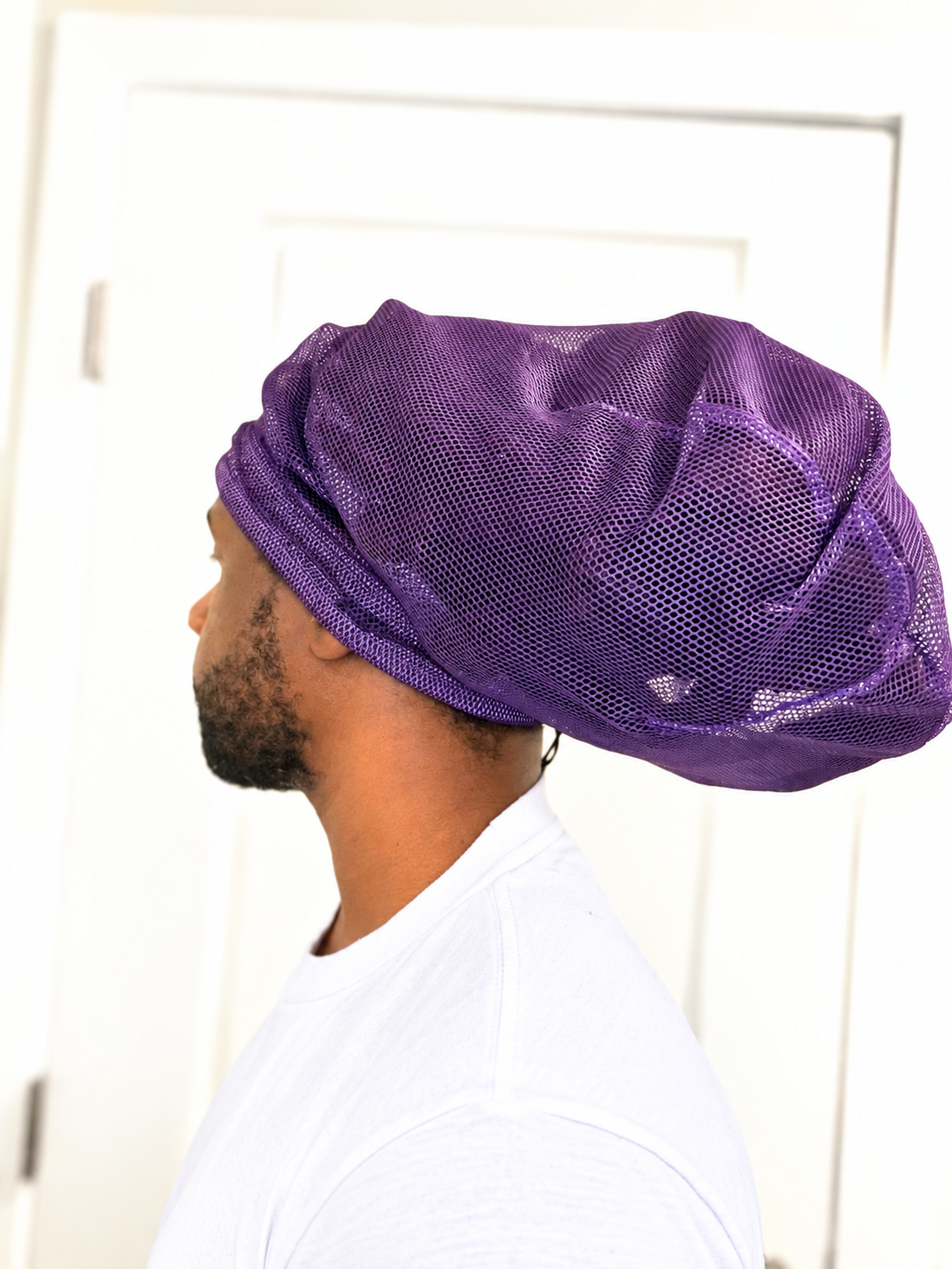 Purple Mesh Loc Cap
