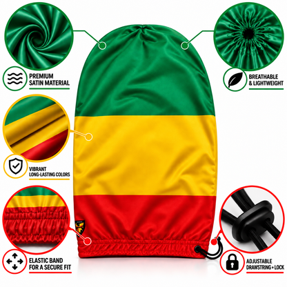 Red, Gold, & Green Loc Cap