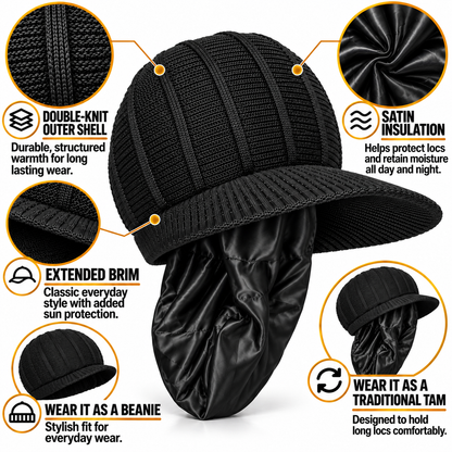 Black Insulated Beanie