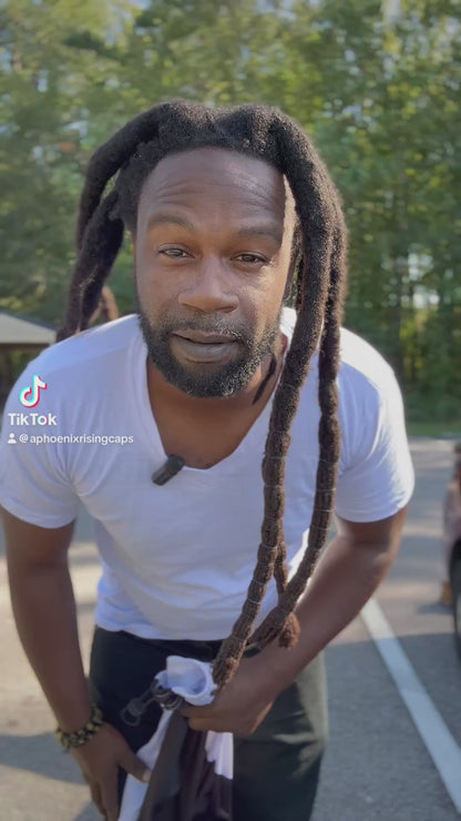 Black & White Loc Cap